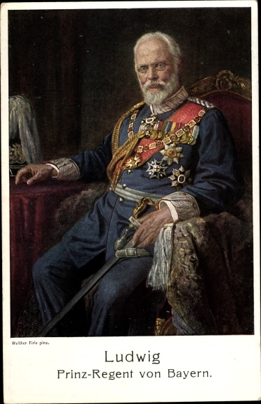 Artist PC Firle, W., Prince Regent Ludwig of Bavaria