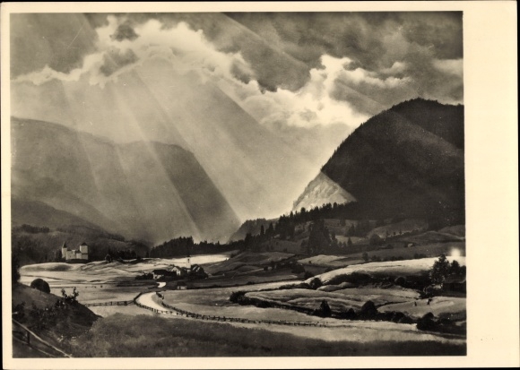 Artist PC Frank, Hans, sun rays and clouds, HDK 401
