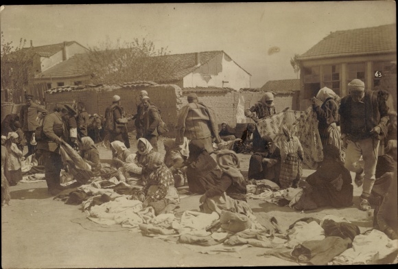 Photo Postcard Prilep Macedonia, street vendor
