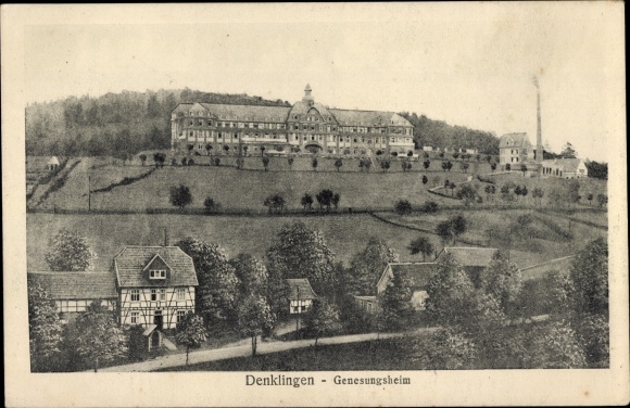 Postcard Denklingen in Swabia Upper Bavaria, convalescent home