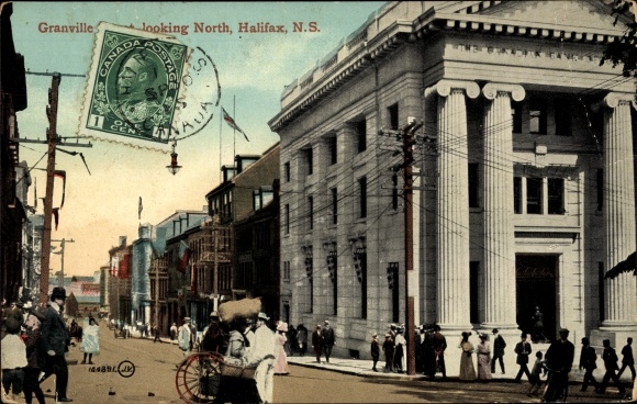 Ak Halifax Nova Scotia Kanada, Straßenpartie, Granville Hall