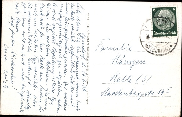 Postcard Egendorf Blankenhain in the valley of the Schwarza Thuringia, Thuringian state school