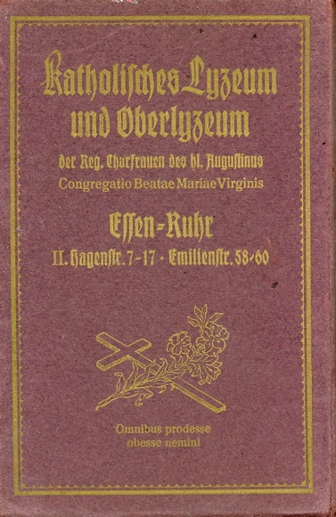30 Ak im Umschlag, Essen im Ruhrgebiet, "Katholischen Lyzeums und Oberlyzeums" in Essen-Ruhr