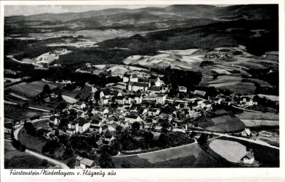 Ak Fürstenstein in Neder-Beieren, luchtfoto