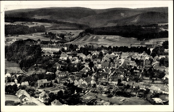 PC Bad Iburg in Lower Saxony, aerial photo, panorama of the place