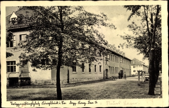 Postcard Königsbrück in Upper Lusatia, military training area, dopp. Comp. Bar. 14