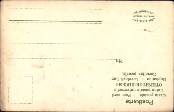 Kunstenaar litho Bühler, Hanau am Main, Hanauer met pijp, kostuum