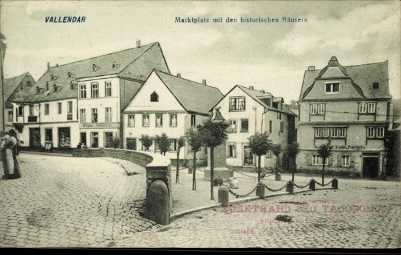 Vallendar am Rhein, rynek, zabytkowe kamienice