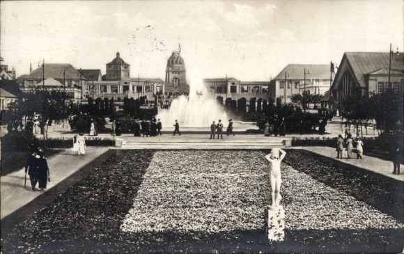 Ak Leipzig in Saksen, Monument voor de Volkerenslag, Wereldtentoonstelling voor boekhandel en grafiek 1914