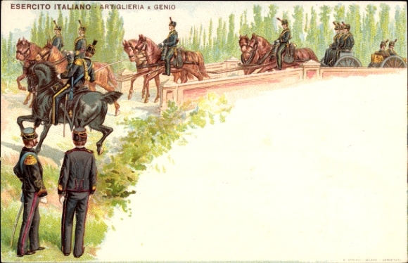 Litho Italia, Esercito Italiano, Artiglieria e Genio