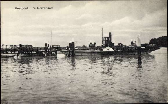 Ak's Gravendeel Zuid-Holland, Veerpont