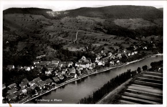 Ak Kadelburg Küssaberg Baden Württemberg, Fliegeraufnahme
