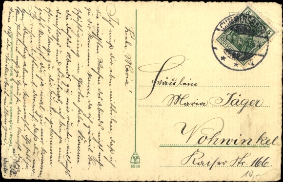 Postcard Gummersbach in the Oberberg district, Reininghauser Weg with alumnat