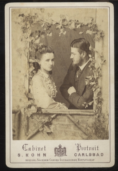 Cabinet photo of Prince Heinrich XXII of Reuss (elder line) and Princess Ida, née Schaumburg-Lippe