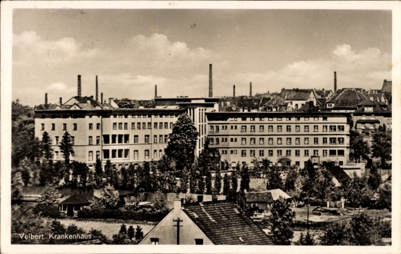 Postcard Velbert in the Rhineland, Hospital