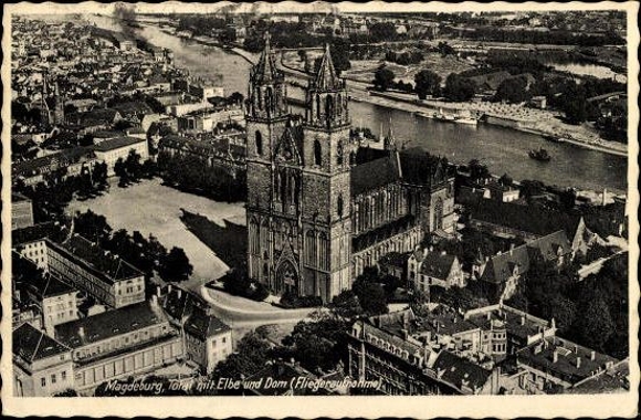 50 Ak Magdeburg Elbe, diverse Ansichten, kleinformatig