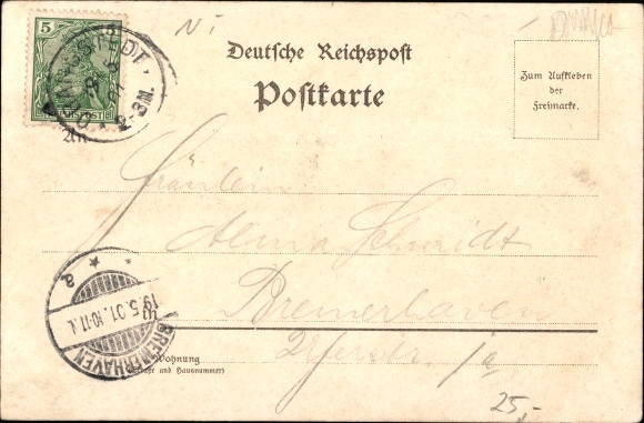 Chromo-Litho Drangstedt Geestland, town views, Kurhaus