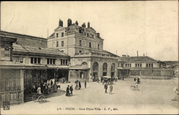 Postcard Dijon Côte d&#39;Or, Dijon-Ville train station