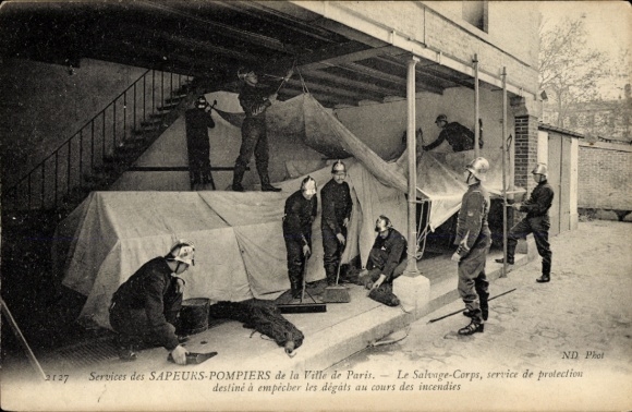 CPA Sapeurs-Pompiers de Paris, Salvage Corps