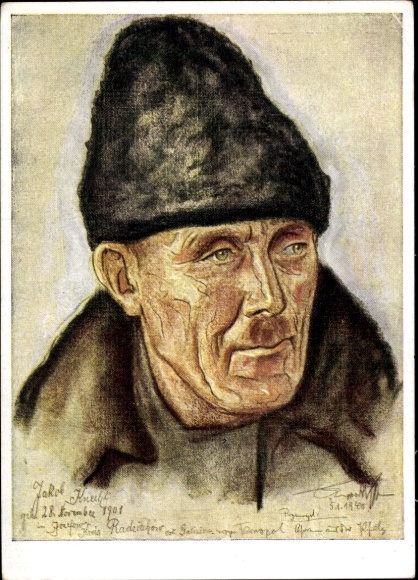 Künstler Ak Engelhardt-Kyffhäuser, Otto, Bauer Jakob Knecht, Vom großen Treck, VDA