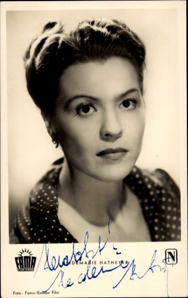 KP aktorka Heidemarie Hatheyer, portret, film Dr. Holl