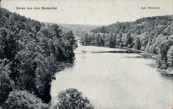Postcard Tiefensee Werneuchen in der Mark, Blumental Am Mittelsee