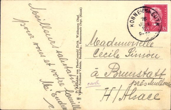 KP Konnersreuth in der Oberpfalz, miejsce urodzenia Therese Neumann, plebania, księgarnia