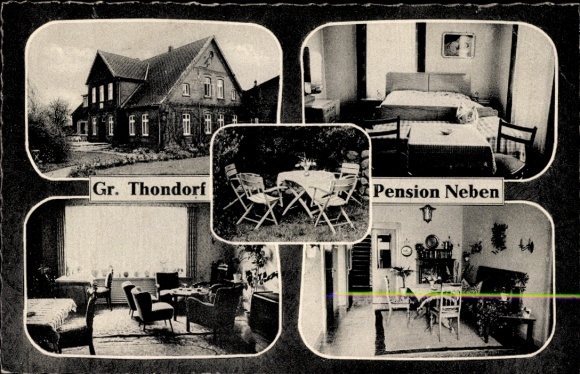 Postcard Groß Thondorf Himbergen in the Lüneburg Heath, Pension Haus Neben