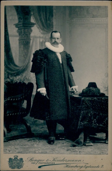 Cabinet Photo Hamburg, Mayor Carl August Schröder, portrait