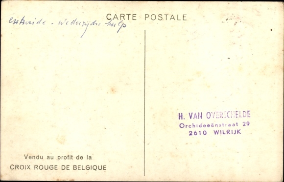 Artist PC L&#39;Entraide, Nurse, Wounded Man, Belgian Red Cross
