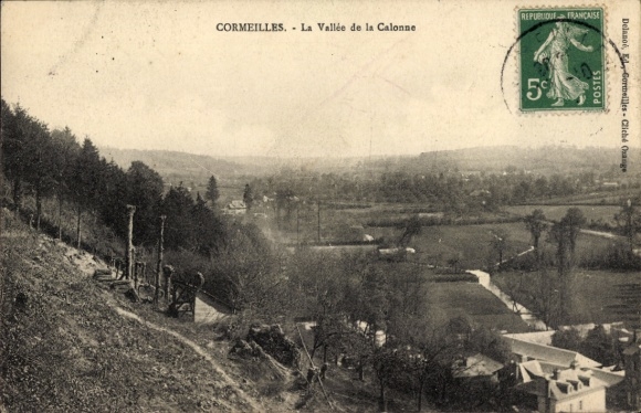 CPA Cormeilles Eure, La Vallée de la Calonne