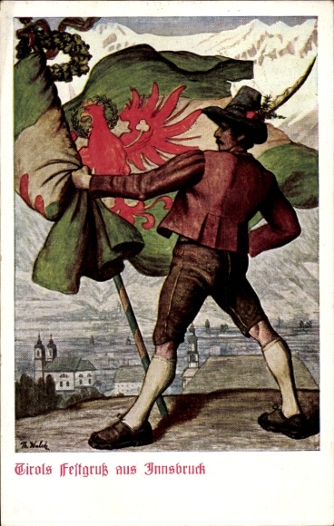 Artysta KP Innsbruck Tyrol, obchody stulecia istnienia Tyrolu 1909, Andreas Hoferbund, Hoferschützen