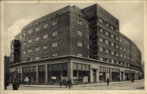 Ak Hamburg Harburg Wilhelmsburg, Centrumhuis