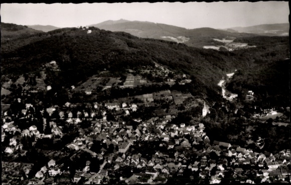 Postcard Auerbach Bensheim on the Bergstraße Hesse, aerial photograph