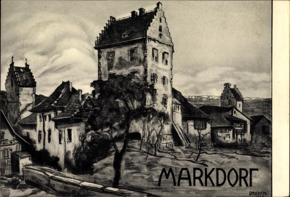 Artist PC Emerich, Markdorf in the Lake Constance district of Baden-Württemberg, building, tower
