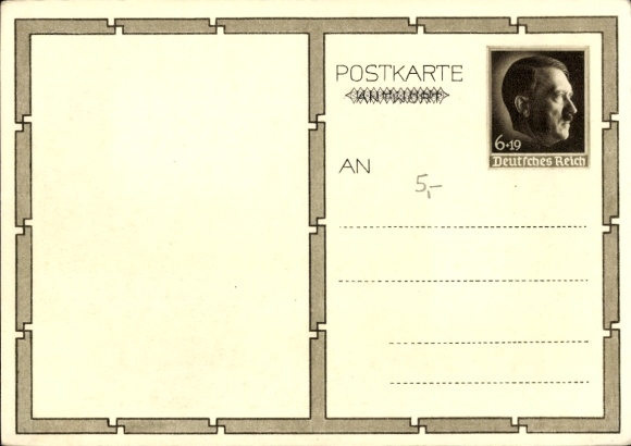Postal stationery Postcard Führer and Reich Chancellor Adolf Hitler, well-wishers, BDM