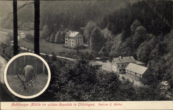 Ansichtkaart Gehlberg Suhl in Thüringen, Gehlberger Mühle, Geratal