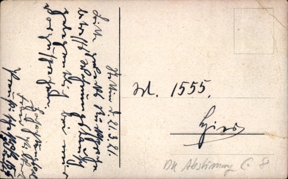 Artist Postcard Sønderborg Sonderburg Denmark, referendum area Schleswig, place