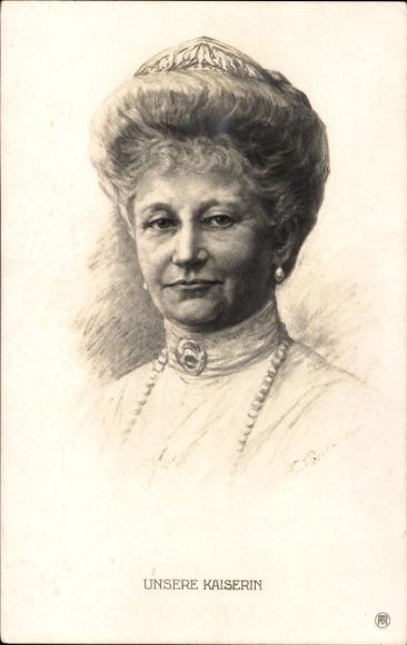 Künstler Ak Kaiserin Auguste Viktoria, Portrait