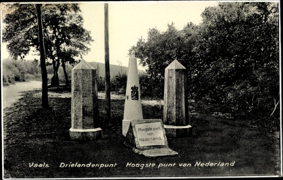 Postcard Vaals Limburg Netherlands, border point