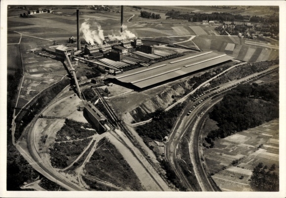 Ak Kierberg Brühl in Westfalen, Brikettfabriken Gruhlwerk II, Rhein. AG für Braunkohlenbergbau