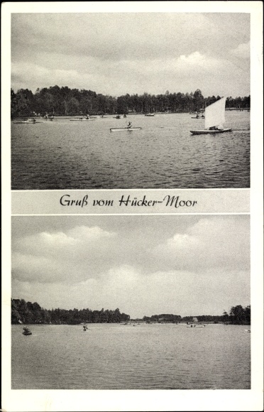 Postcard Hücker Aschen Spenge in Westphalia, Hücker Moor