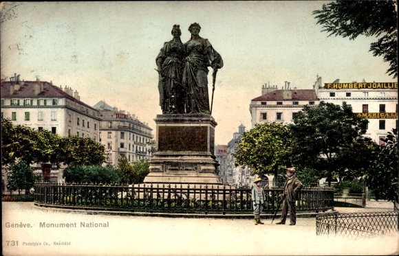 Ak Genf Stadt Schweiz, Monument National