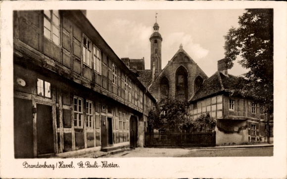 Postcard Brandenburg an der Havel, Brandenburg/Havel, St. Pauli Monastery.