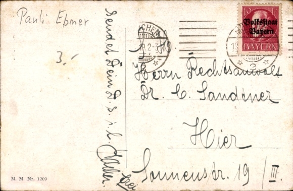 Artist Postcard Ebner, Pauli, Easter Greetings