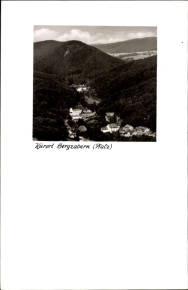 Postcard Bad Bergzabern Rheinpfalz, aerial photograph