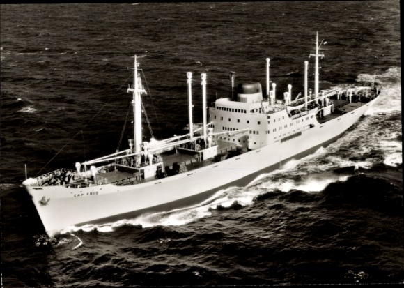 Postcard ship MV Cap Frio, Columbus Line