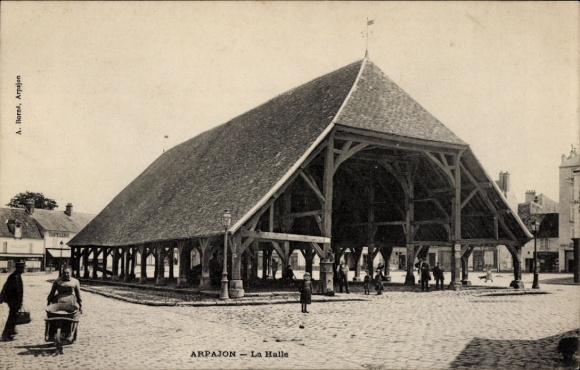 Ak Arpajon Essonne, Markthalle