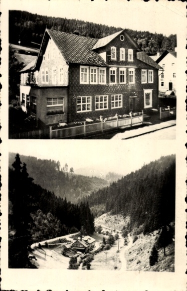 Postcard Geiersthal Lichte in the Thuringian Slate Mountains, Gasthaus Haueisen