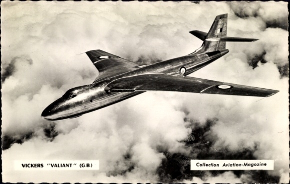 Postcard Vickers Valiant (GB) aircraft, Aviation Magazine collection